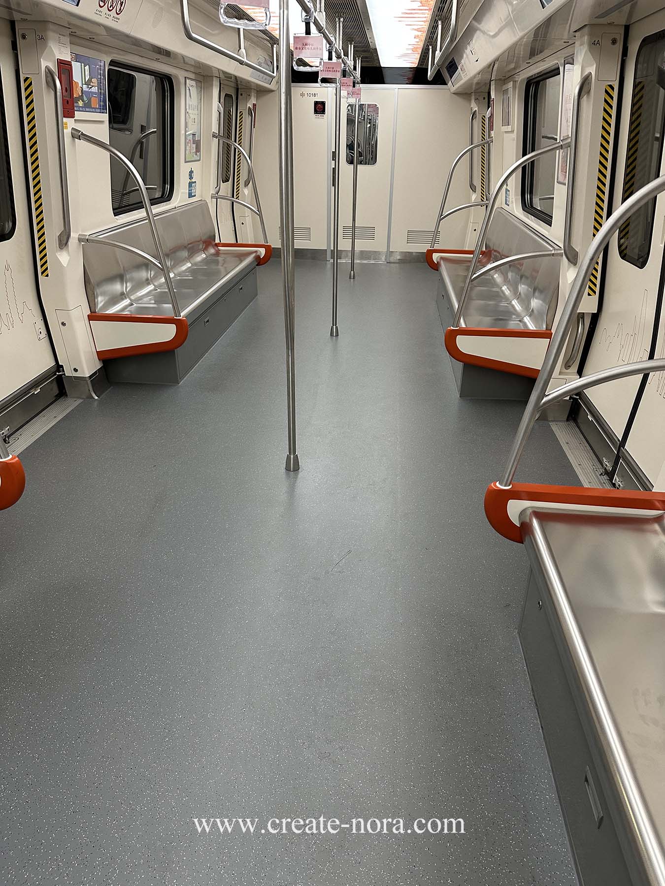 the photo of nora rubber flooring in Zhengzhou Metro 2